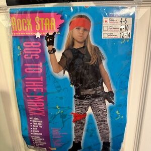 Calling all lil’ Rockers! Hard Rock costume for kids size small.